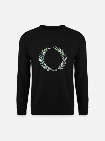 Oliven Krone - Unisex Pullover - Schwarz