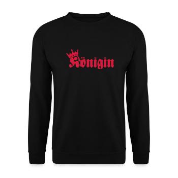 Königin - Sweat-shirt Unisexe - noir - Devant - Alina (178cm) & Michal (187cm)