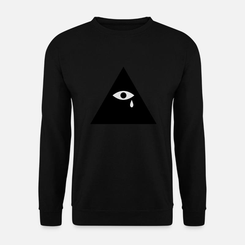 Pyramide Träne - Unisex Pullover - Schwarz