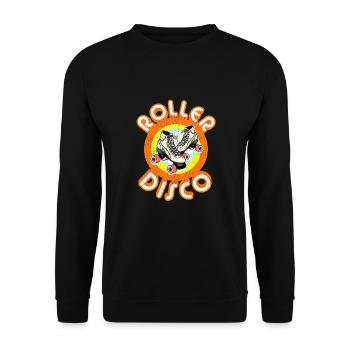 Roller Disco Derby Vintage & Distressed design - Unisex Sweatshirt - black - Front - Alina (178cm) & Michal (187cm)