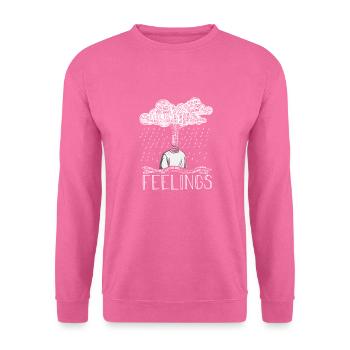 Ununterbrochen regnende Gefühle kopfloser Surrealist - Unisex Pullover - Pink - Vorne