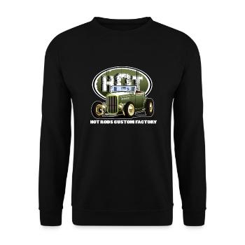 Hot Rod - Unisex Pullover - Schwarz - Vorne - Alina (178cm) & Michal (187cm)