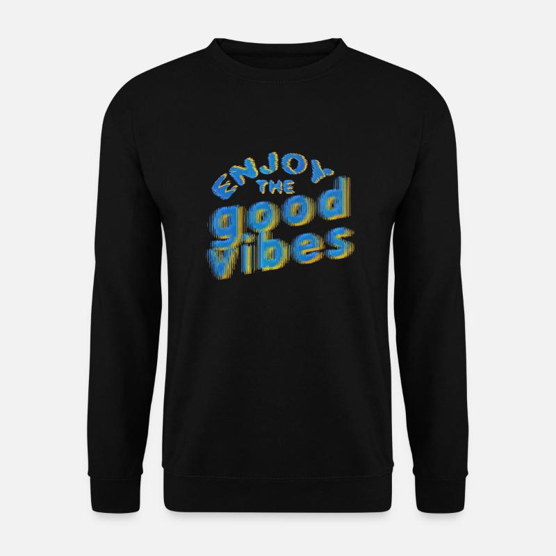 Good Vibes (lettering) 02 - Unisex Sweatshirt - black