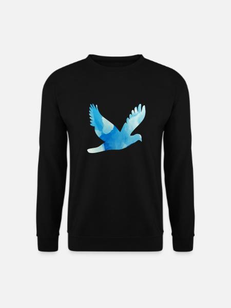 Dove flying - Unisex Sweatshirt - black