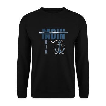 Moin Moin shirt printed in top brand quality - Unisex Sweatshirt - black - Front - Alina (178cm) & Michal (187cm)