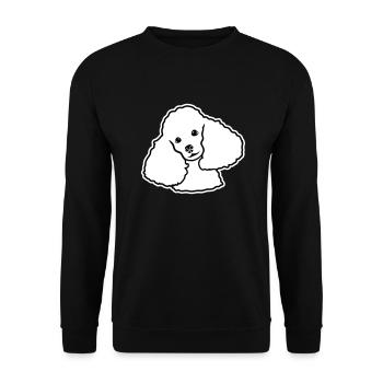 Pudel - Unisex Pullover - Schwarz - Vorne - Alina (178cm) & Michal (187cm)