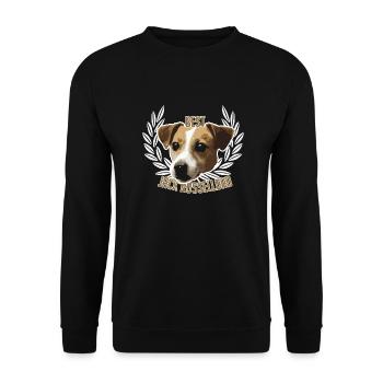 Best Jack Russell Papa Dog Saying - Unisex Sweatshirt - black - Front - Alina (178cm) & Michal (187cm)