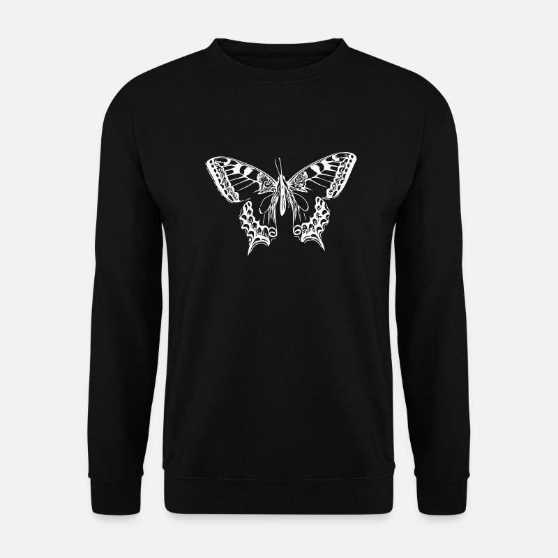 Eleganter Schmetterling - Unisex Pullover - Schwarz