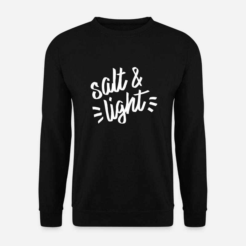 sel et lumière _ sel et lumière (2) couleur sélectionnable - Sweat-shirt Unisexe - noir