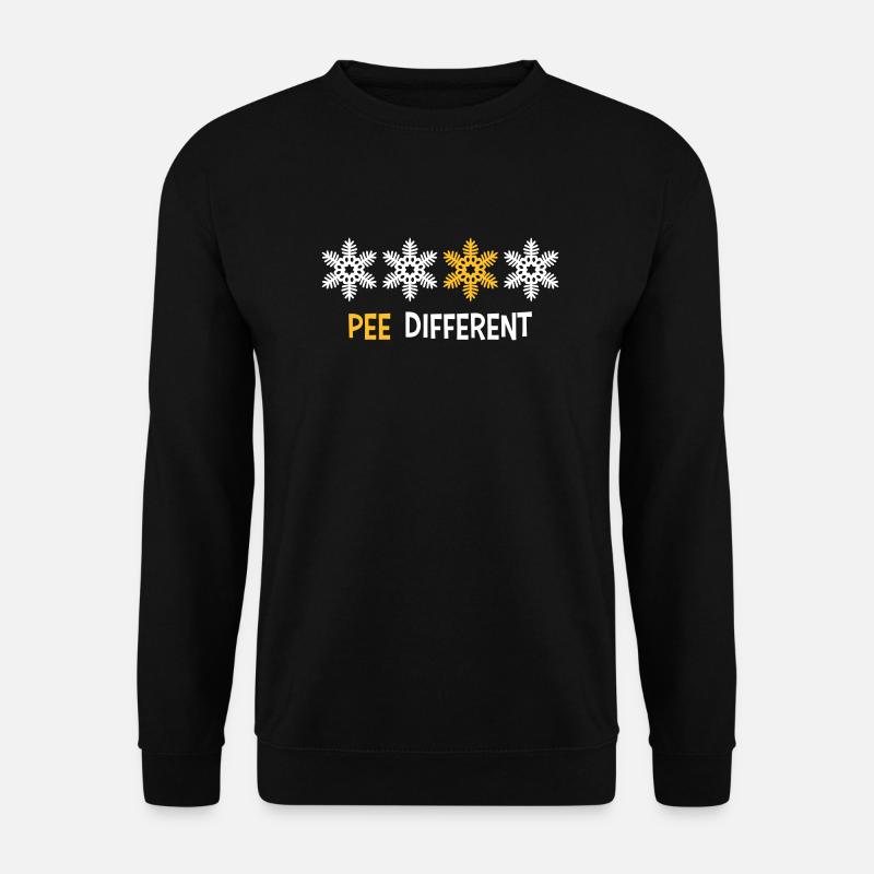 Pipi différent jaune - Sweat-shirt Unisexe - noir