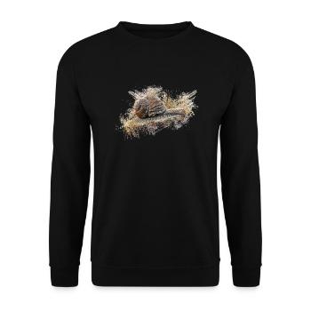 limace - Sweat-shirt Unisexe - noir - Devant - Alina (178cm) & Michal (187cm)