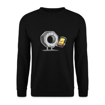 Match - Unisex Sweatshirt - black - Front - Alina (178cm) & Michal (187cm)