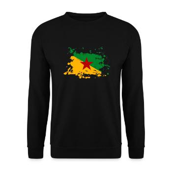 Französisch Guyana - Unisex Pullover - Schwarz - Vorne - Alina (178cm) & Michal (187cm)