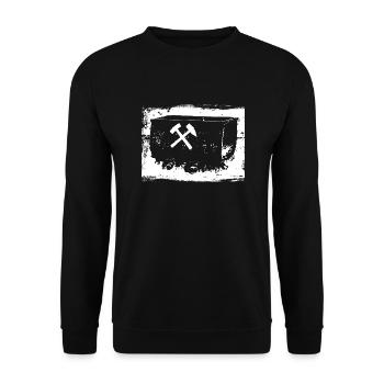 Mines Bergmann Lore Ruhr - Sweat-shirt Unisexe - noir - Devant - Alina (178cm) & Michal (187cm)
