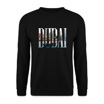 Dubai, Emirat, Vereinigte Arabische Emirate - Unisex Pullover - Schwarz - Vorne - Alina (178cm) & Michal (187cm)