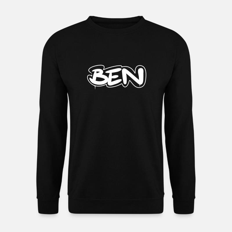 Ben Name - Unisex Pullover - Schwarz