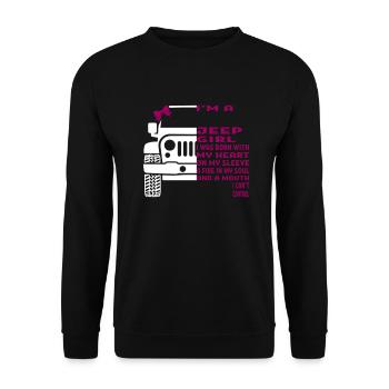 I'm A Jeep Girl - Sweat-shirt Unisexe - noir - Devant - Alina (178cm) & Michal (187cm)