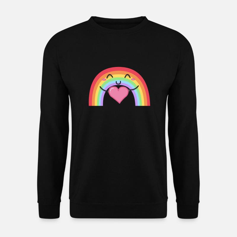 Regenbogen - Unisex Pullover - Schwarz