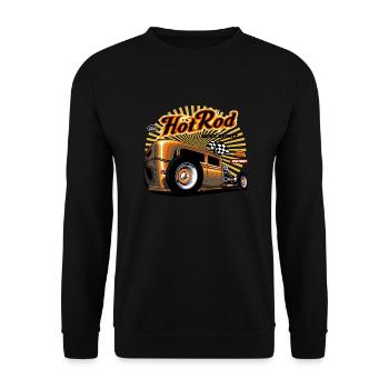 Hotrod Hot Rod Speedracer - Sweat-shirt Unisexe - noir - Devant - Alina (178cm) & Michal (187cm)