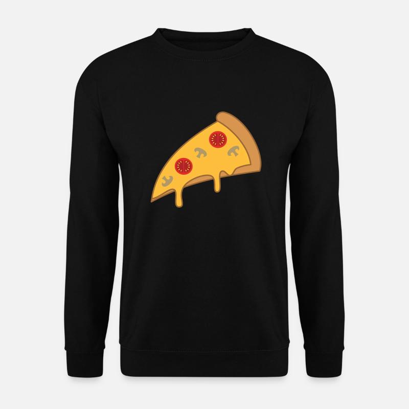 Pizzastück - Unisex Pullover - Schwarz