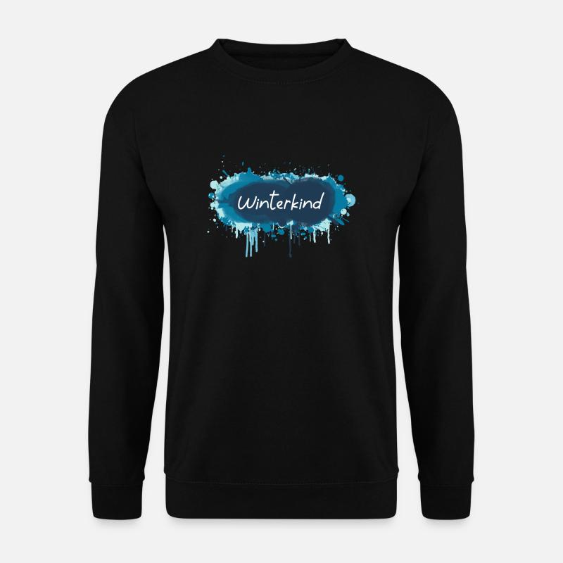 Winterkind Blau - Unisex Pullover - Schwarz