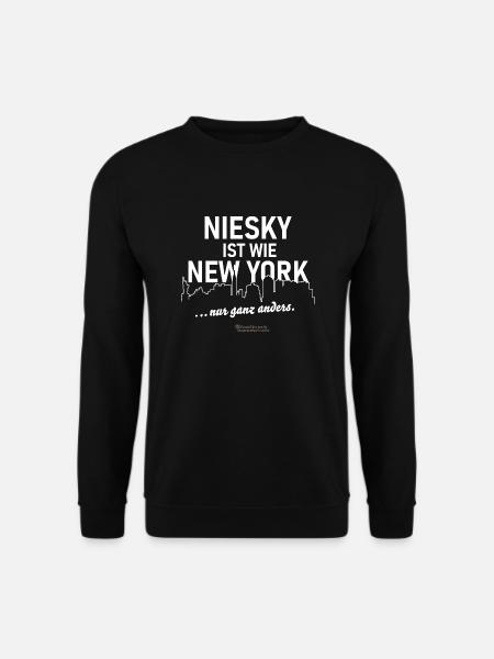 Niesky ist wie New York - Unisex Pullover - Schwarz