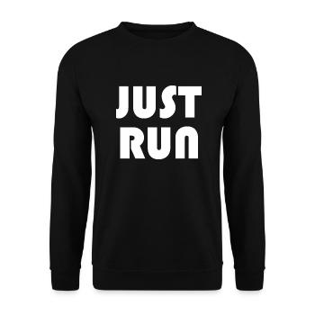 IL SUFFIT DE COURIR - Sweat-shirt Unisexe - noir - Devant - Alina (178cm) & Michal (187cm)