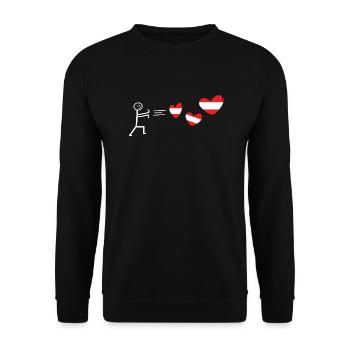 Vienne Autriche Salzbourg Autriche Autriche amour - Sweat-shirt Unisexe - noir - Devant - Alina (178cm) & Michal (187cm)
