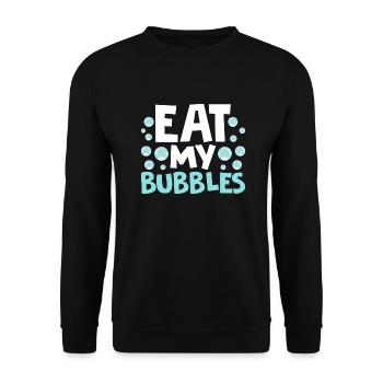 I Beat People With A Stick Swim Team Funny Swimmin - Unisex Pullover - Schwarz - Vorne - Alina (178cm) & Michal (187cm)