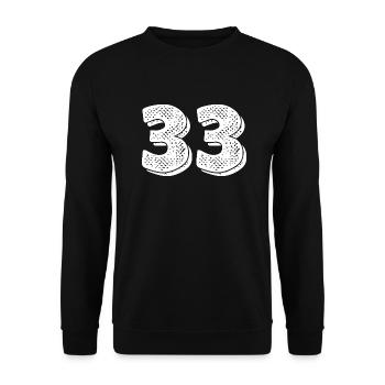 Issue 33- 33rd anniversary - Unisex Sweatshirt - black - Front - Alina (178cm) & Michal (187cm)
