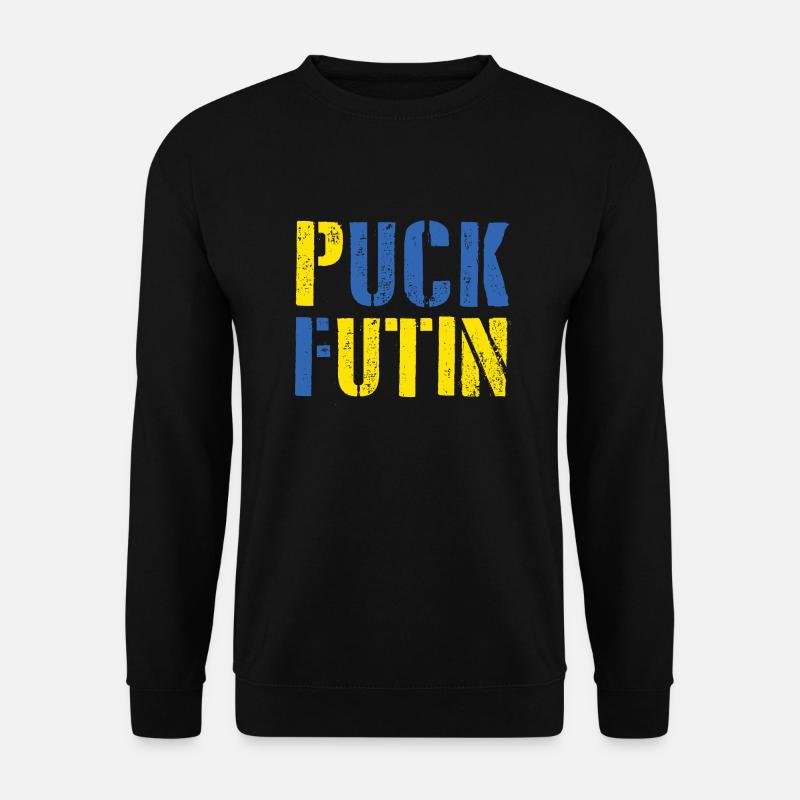 Puck futin Ukraine - Unisex Pullover - Schwarz