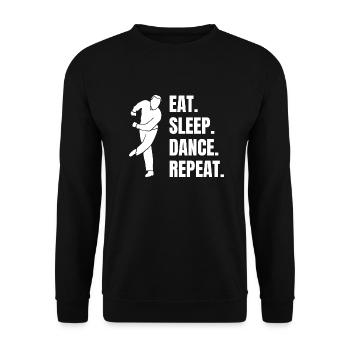 Dancer Dance Teacher Gift Dancing Dance Sport Hobby - Unisex Sweatshirt - black - Front - Alina (178cm) & Michal (187cm)