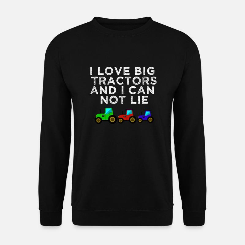 traktor liebe trecker - Unisex Pullover - Schwarz