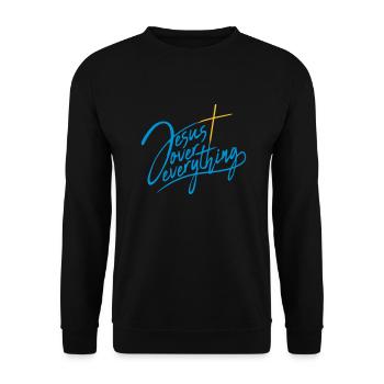 Jésus sur tout - Sweat-shirt Unisexe - noir - Devant - Alina (178cm) & Michal (187cm)