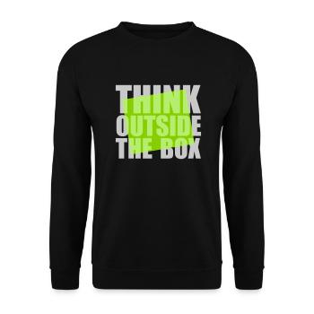 Green Think outside - Unisex Sweatshirt - black - Front - Alina (178cm) & Michal (187cm)