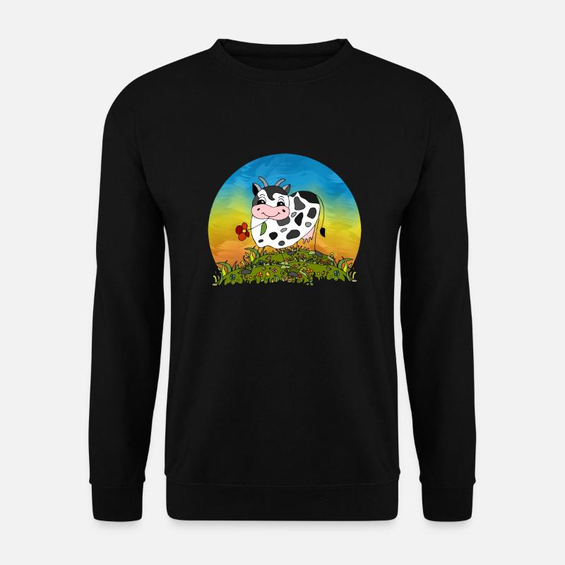 Kuh - Unisex Pullover - Schwarz