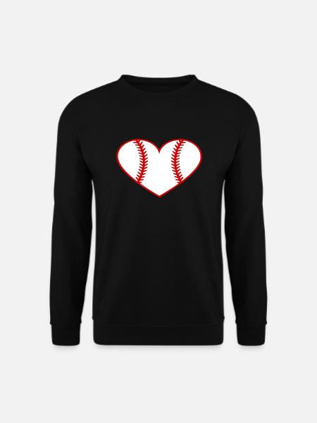 baseball heart - Unisex Sweatshirt - black