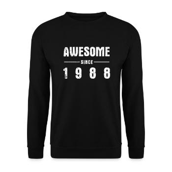 Génial -depuis- 1988 - Sweat-shirt Unisexe - noir - Devant - Alina (178cm) & Michal (187cm)