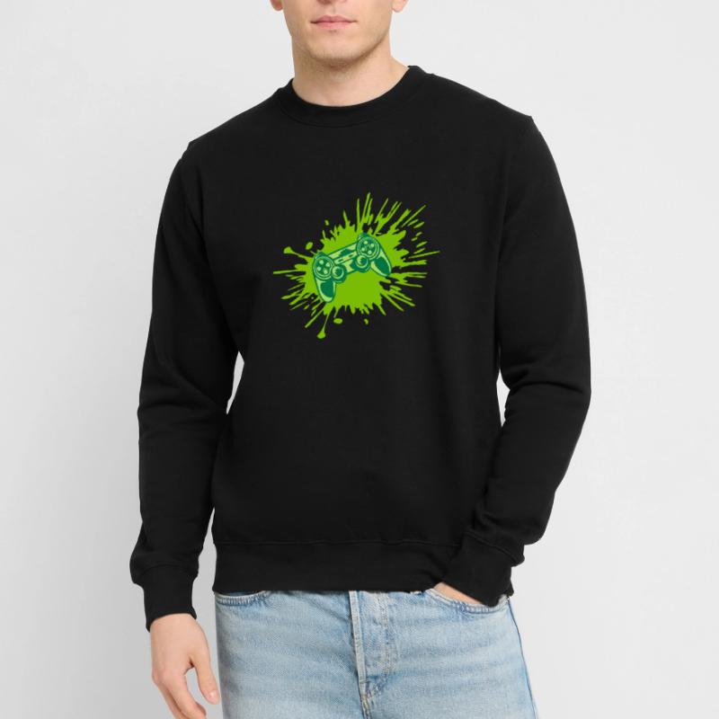 Color Splashes Console Retro Controller Unisex Sweatshirt