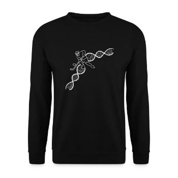 Eishockey Wintersport Eishockeyteam Geschenk - Unisex Pullover - Schwarz - Vorne - Alina (178cm) & Michal (187cm)