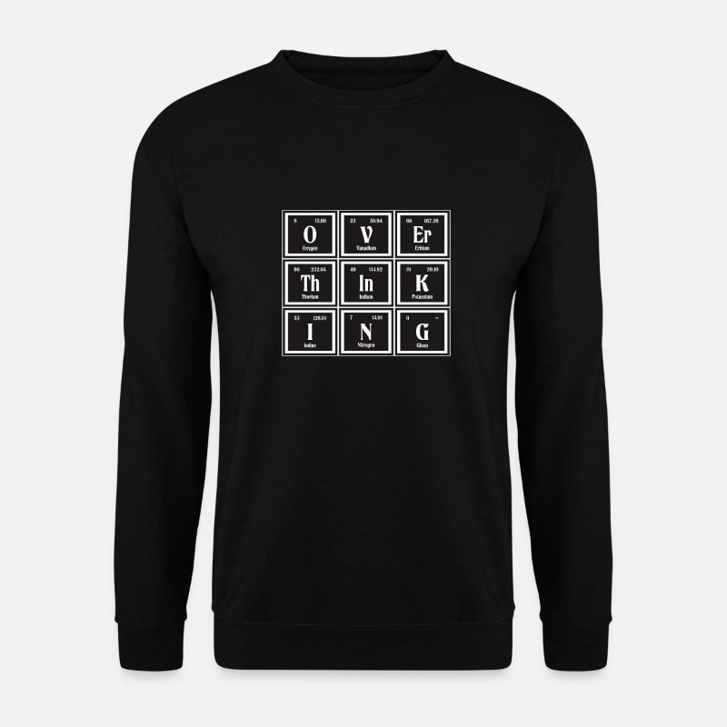 Überdenken | Periodensystem der Elemente - Unisex Pullover - Schwarz