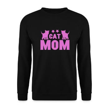 Cats Mama Cats Grandma Grandmother Mother Mom Cat - Unisex Sweatshirt - black - Front - Alina (178cm) & Michal (187cm)