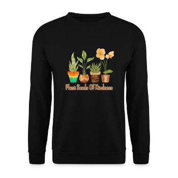 Gardening Gardeners Gardening Digging Plant - Unisex Sweatshirt - black - Front - Alina (178cm) & Michal (187cm)