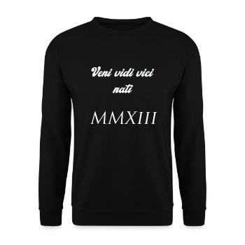 2013 - Unisex Pullover - Schwarz - Vorne - Alina (178cm) & Michal (187cm)