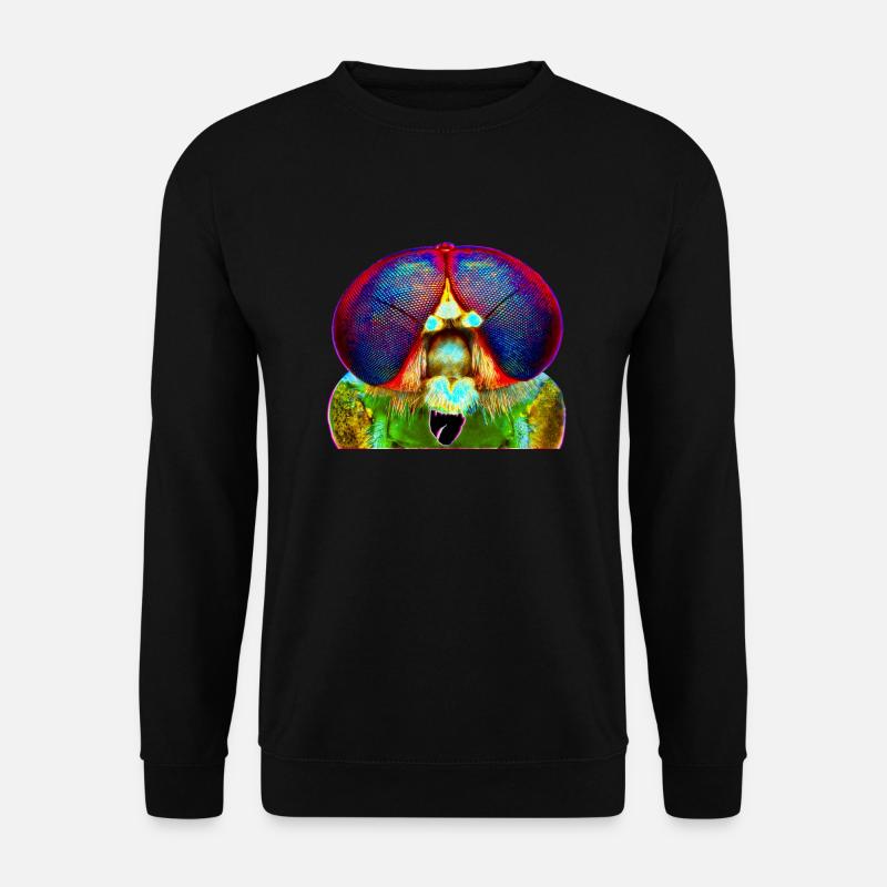 Nightmare on compound eye street - Unisex Pullover - Schwarz