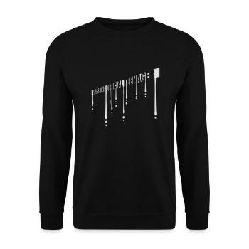 avertissement citation officielle d’adolescent - Sweat-shirt Unisexe - noir - Devant - Alina (178cm) & Michal (187cm)
