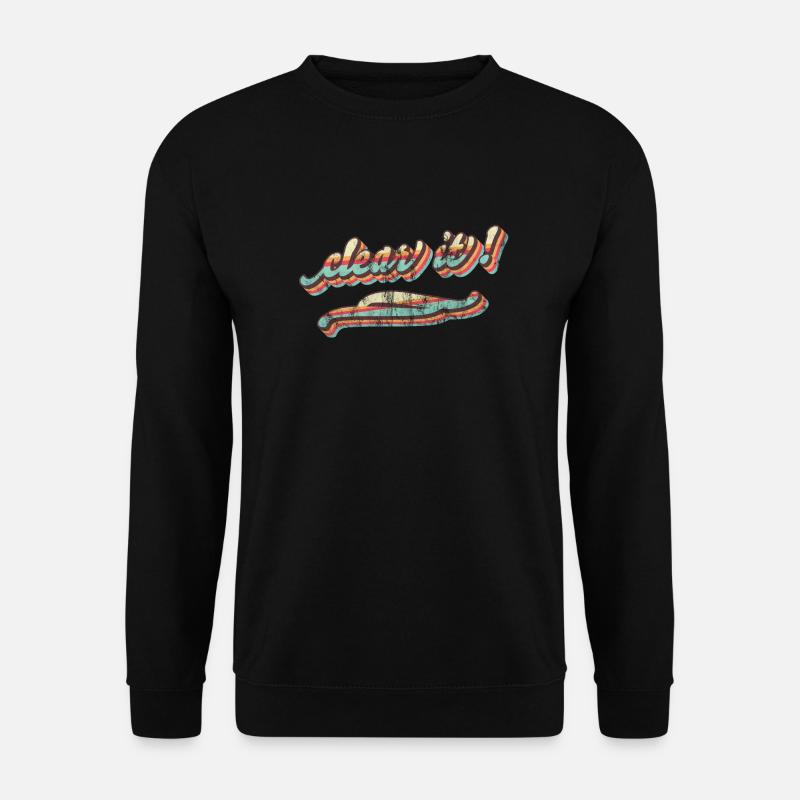 clear it - Unisex Pullover - Schwarz