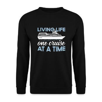 Croisière Croisière Vacances Mer - Sweat-shirt Unisexe - noir - Devant - Alina (178cm) & Michal (187cm)