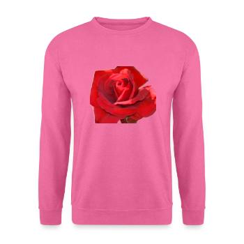 rote rose - Unisex Pullover - Pink - Vorne