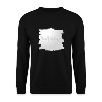 Blanc - Sweat-shirt Unisexe - noir - Devant - Alina (178cm) & Michal (187cm)